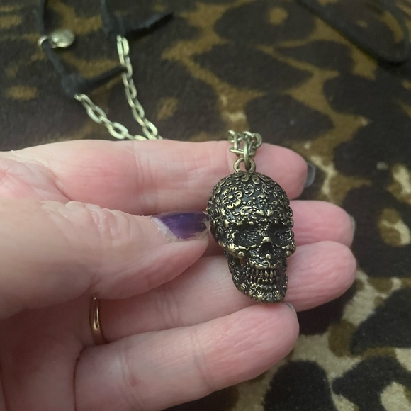 Other - Gold Skull Pendant Necklace for man are women